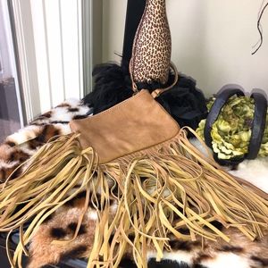 Carlos Santana Fringe Wristlet